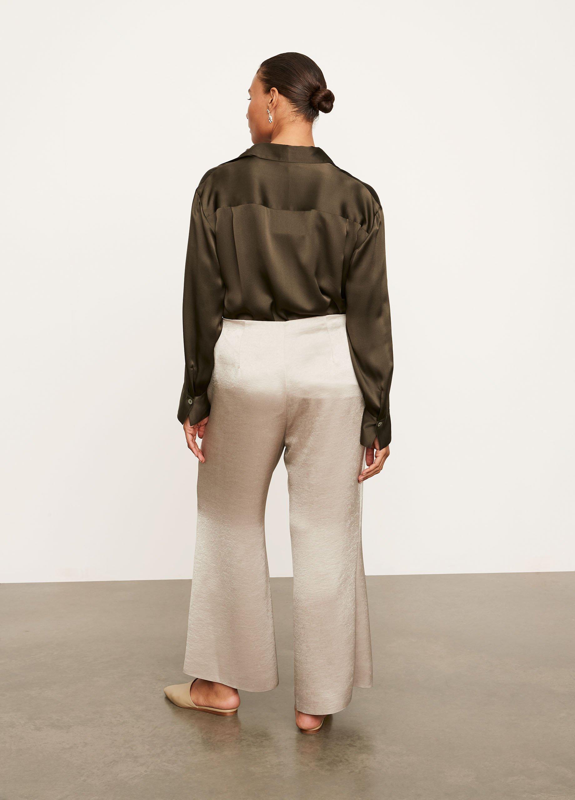 Satin Wide Flare Pant