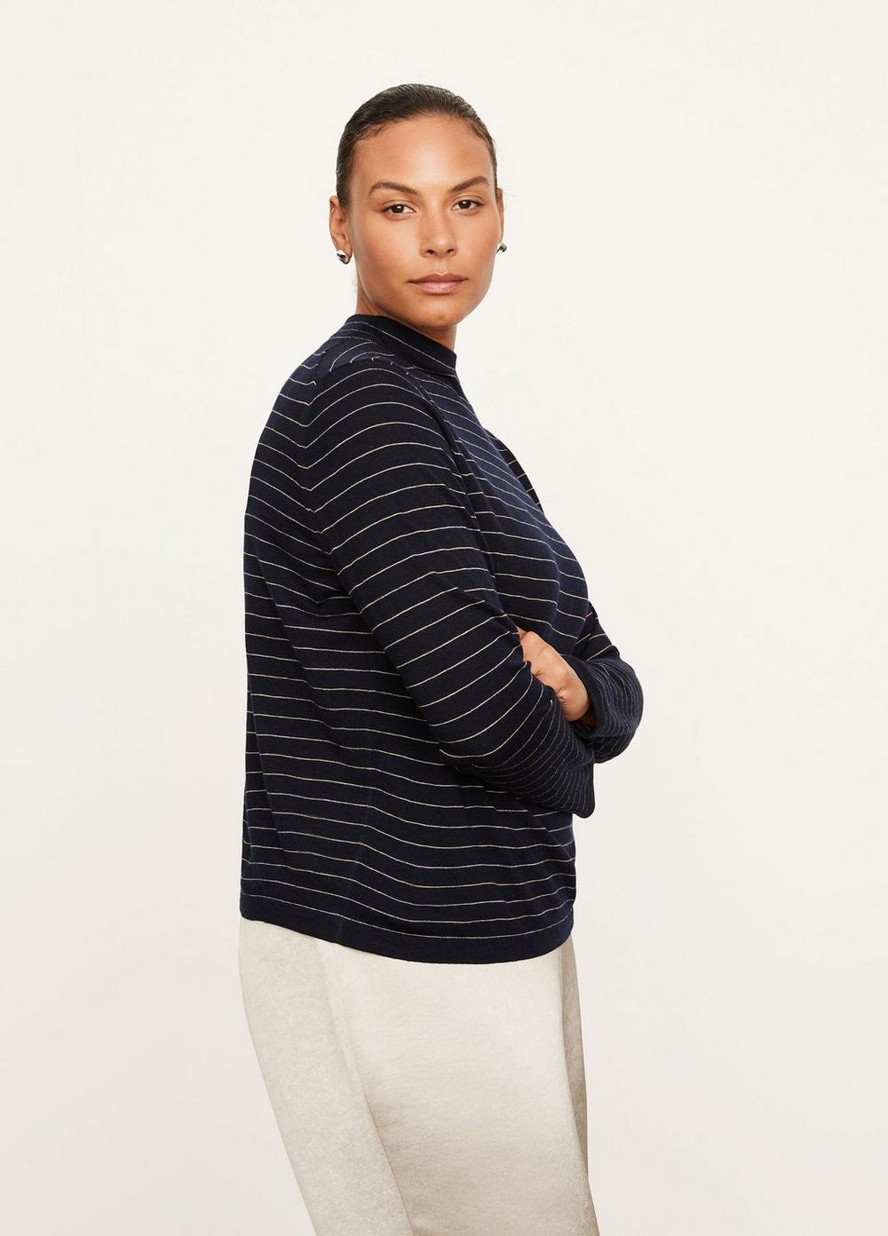 Striped Saddle Sleeve Pullover