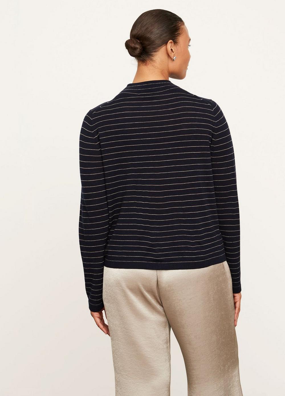 Striped Saddle Sleeve Pullover
