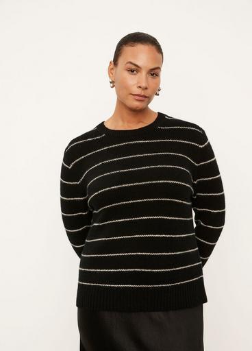 Striped Fitted Crew Neck image number 1