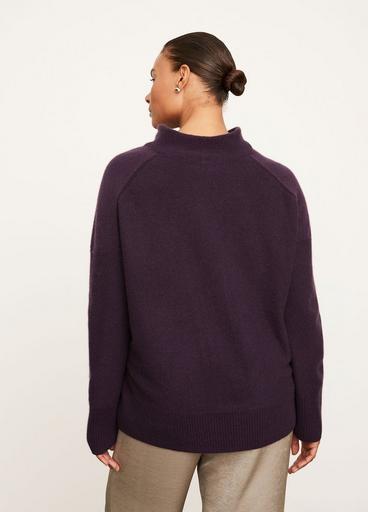 Plush Cashmere Cowl Neck Sweater image number 3