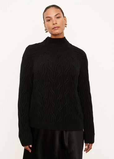 Texture Cable Turtleneck image number 1