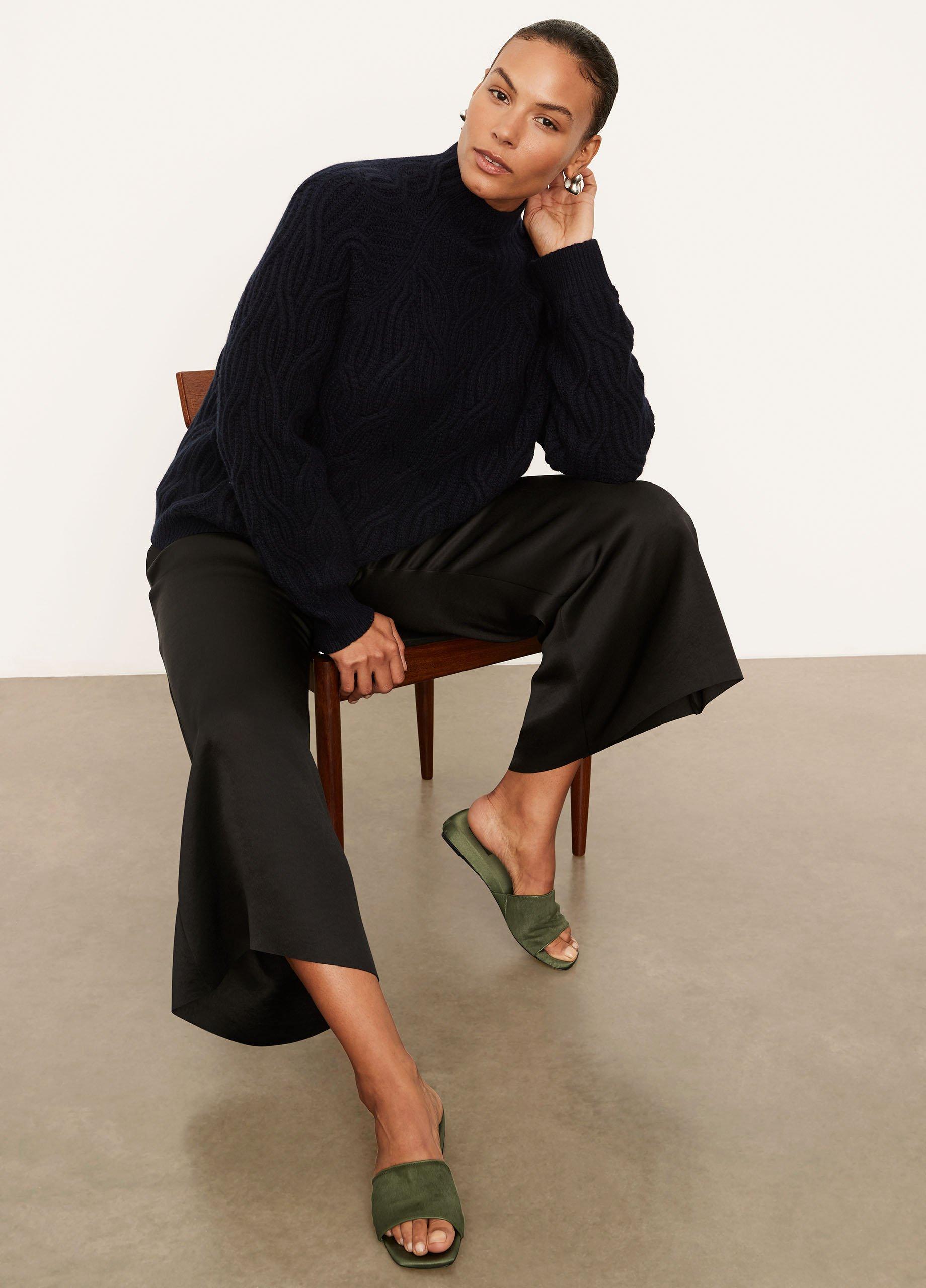 Texture Cable Turtleneck image number 1