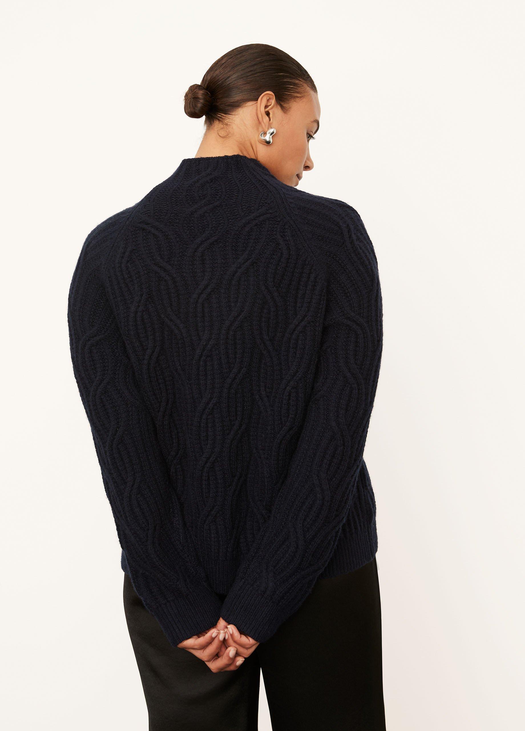 Texture Cable Turtleneck image number 3