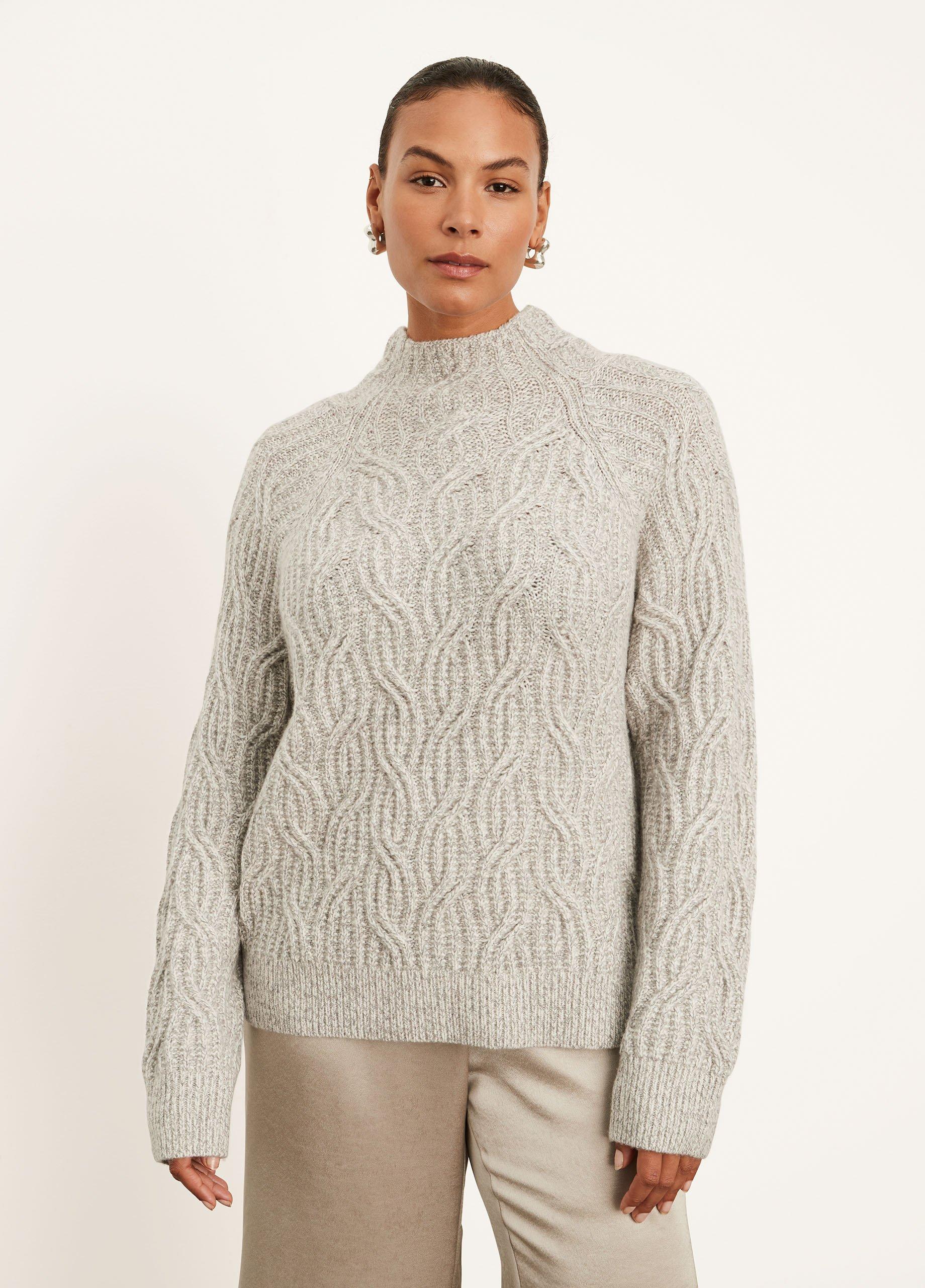 Texture Cable Turtleneck for Women | Vince