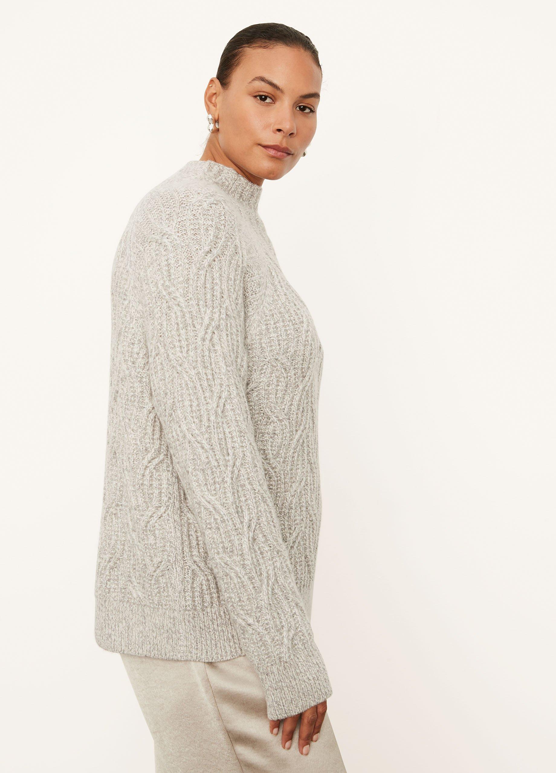 Texture Cable Turtleneck for Women | Vince