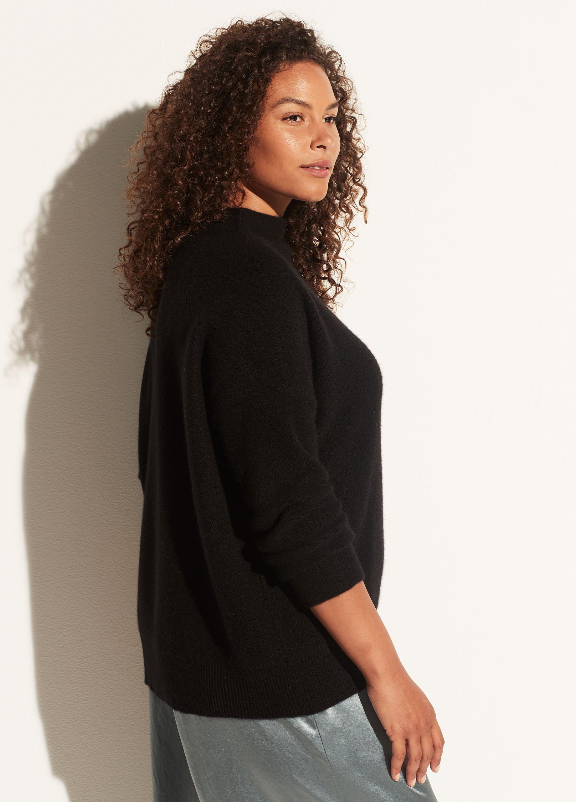 Plush Cashmere Funnel Neck Sweater image number 2