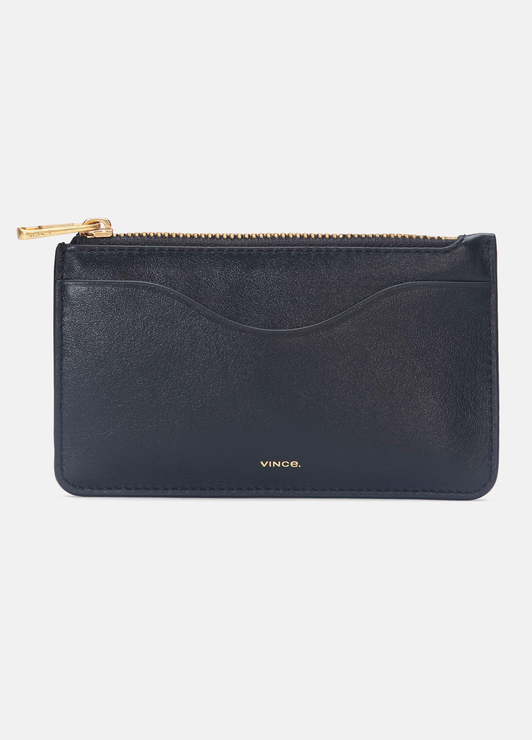 Leather Zip-Top Card Case