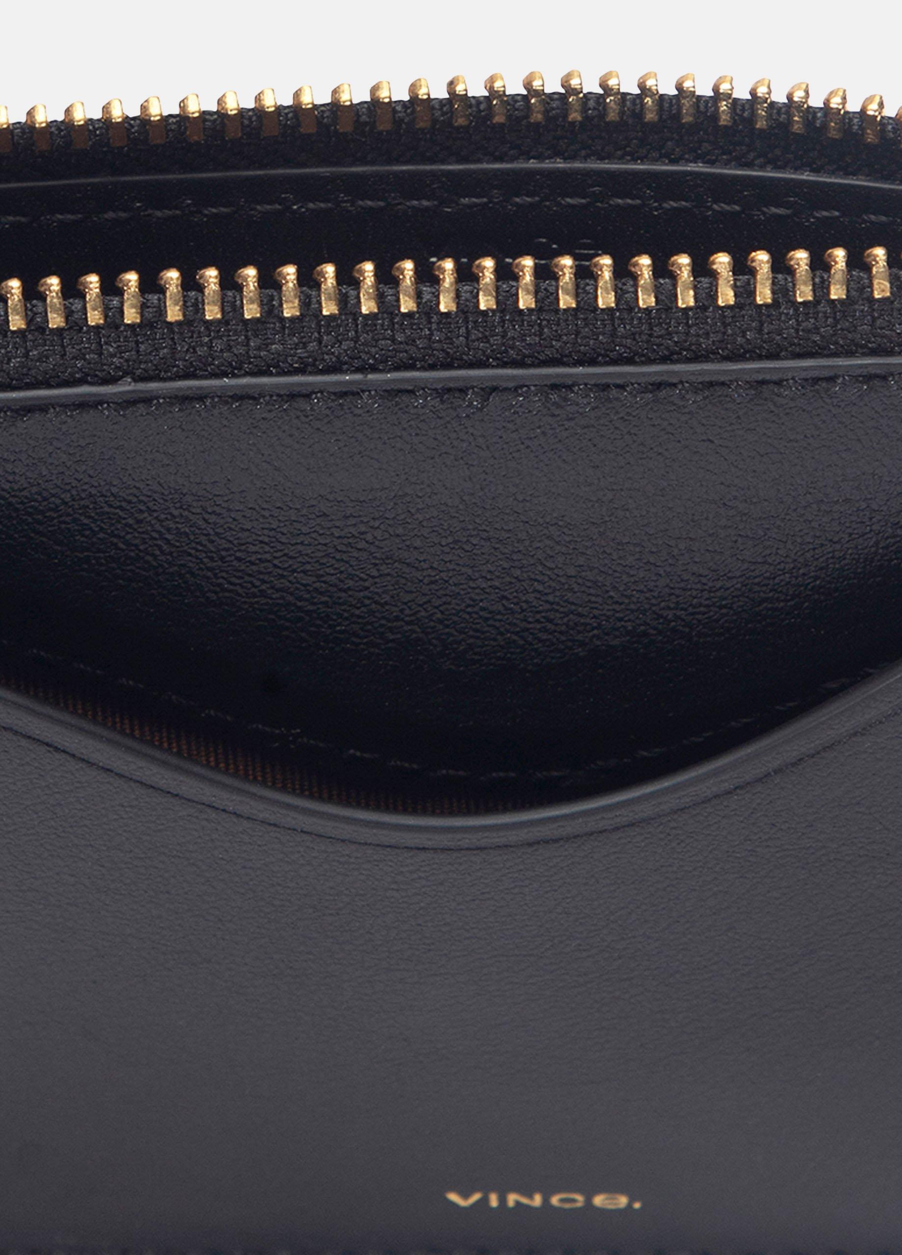 Leather Zip-Top Card Case image number 1