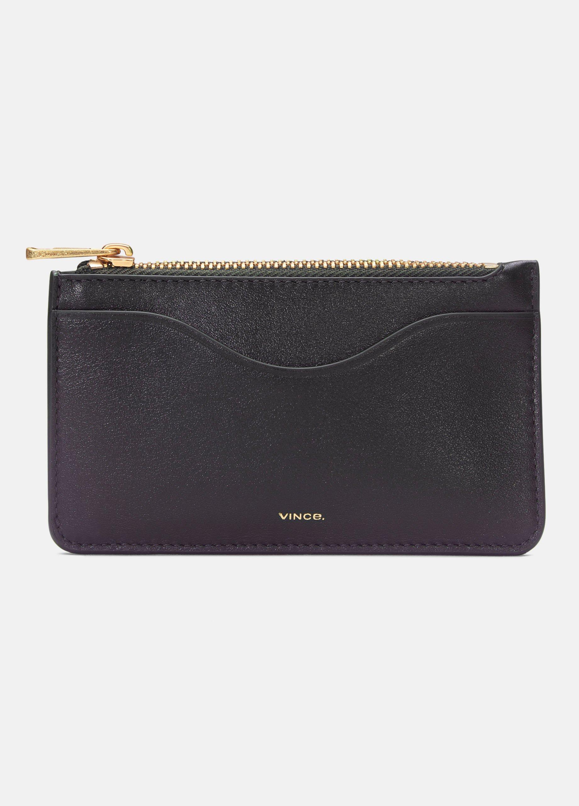 Leather Zip-Top Card Case image number 0