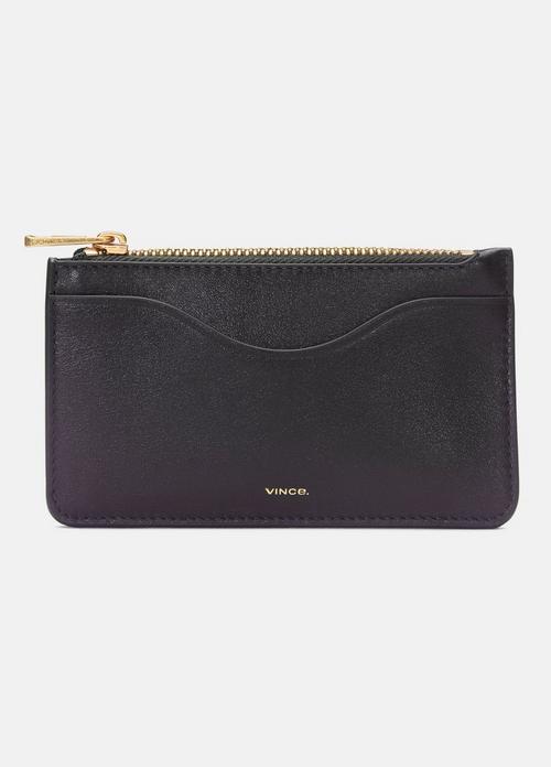 Leather Zip-Top Card Case