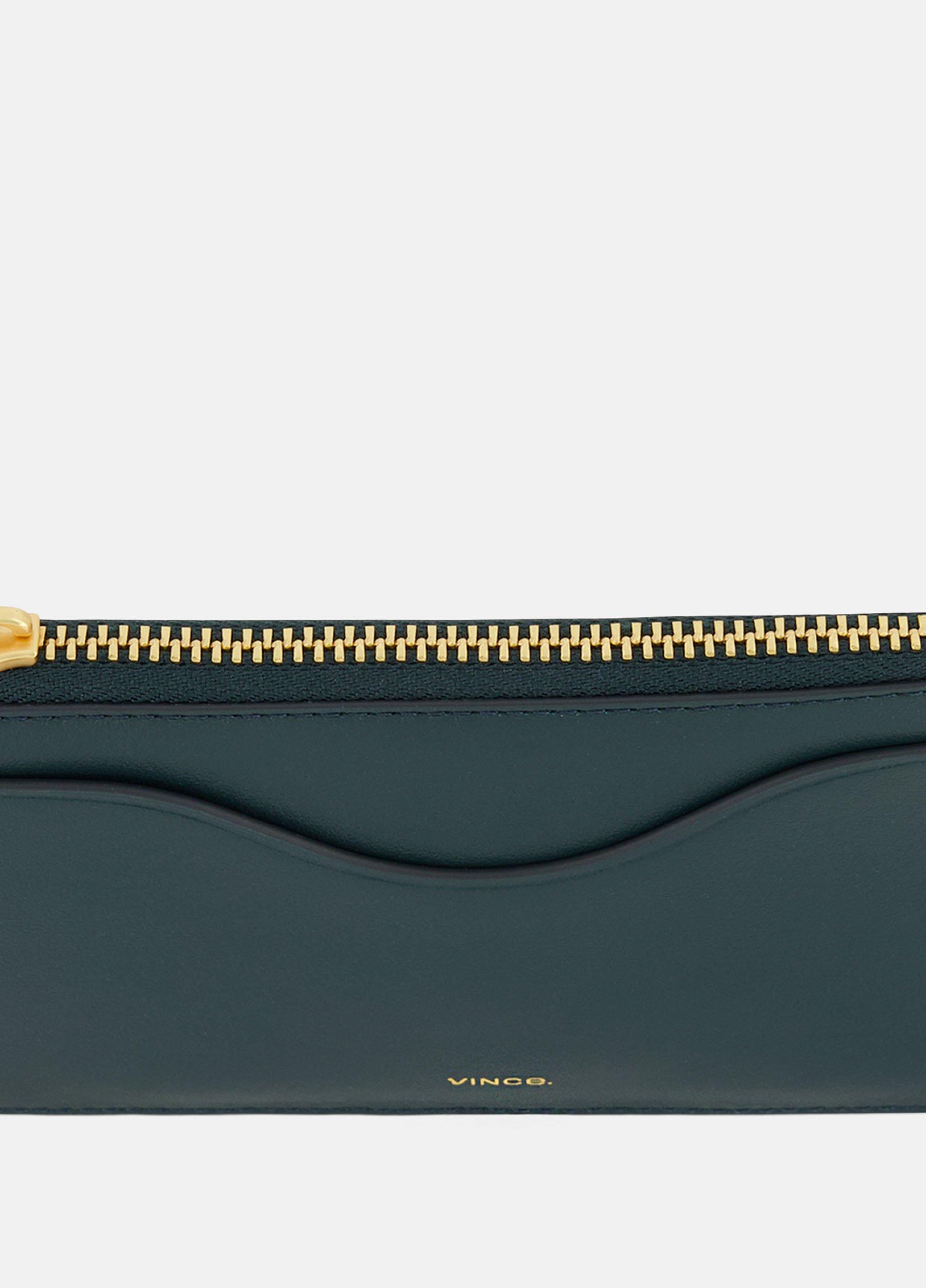 Leather Zip-Top Card Case image number 1