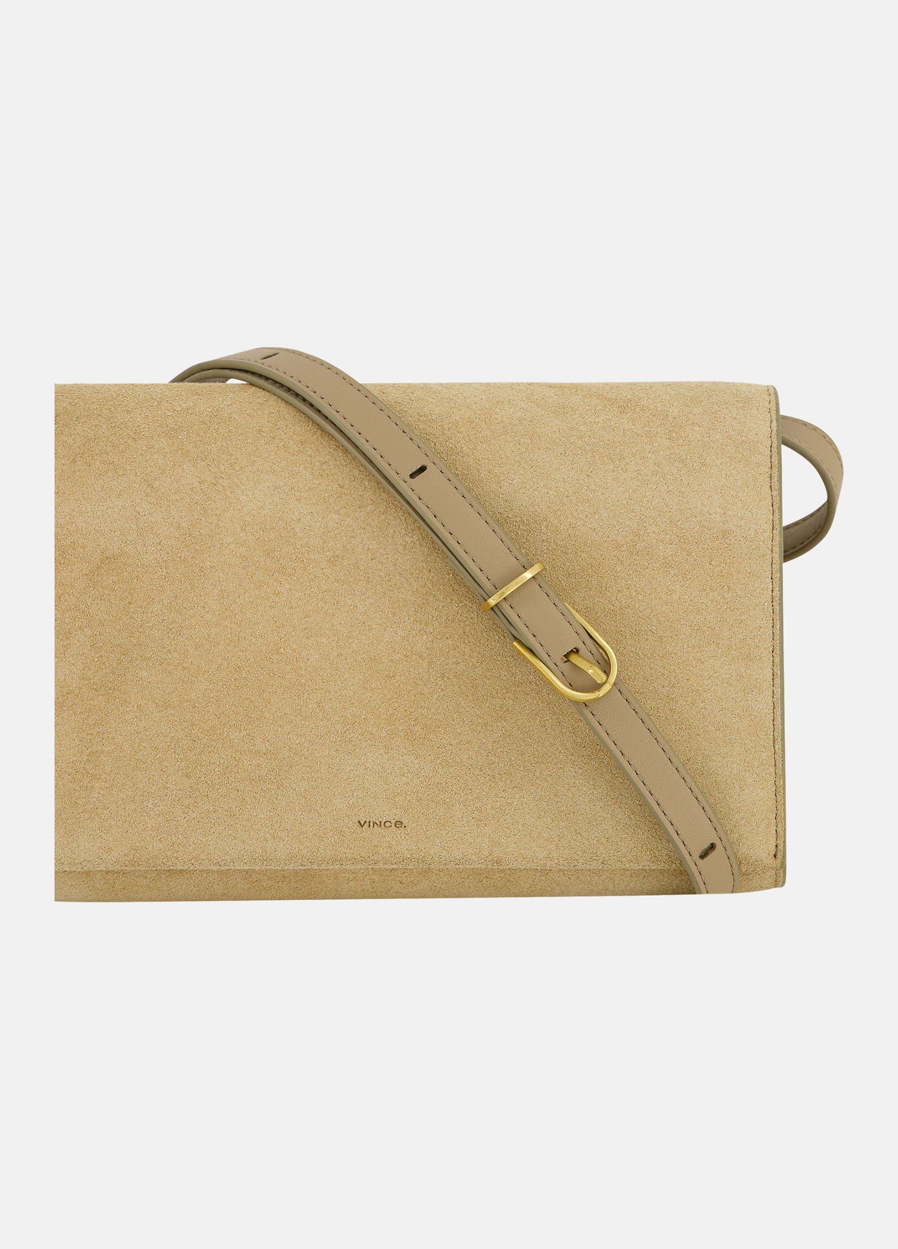 Suede Crossbody Wallet