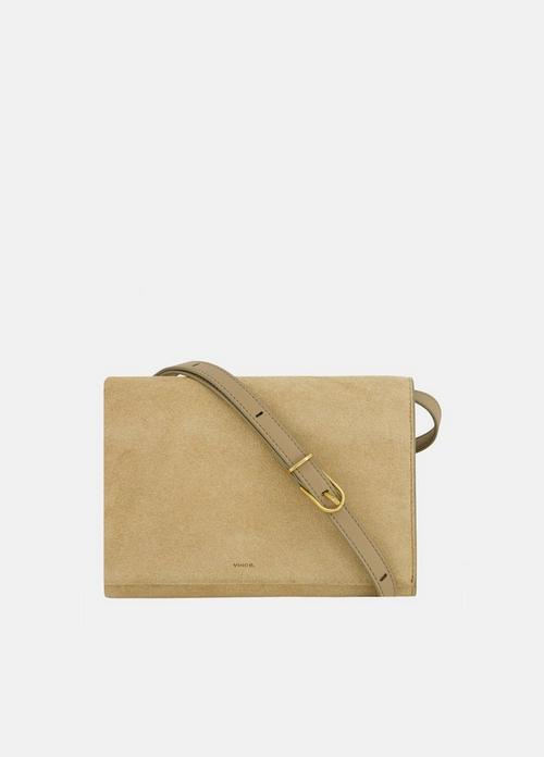 Suede Crossbody Wallet
