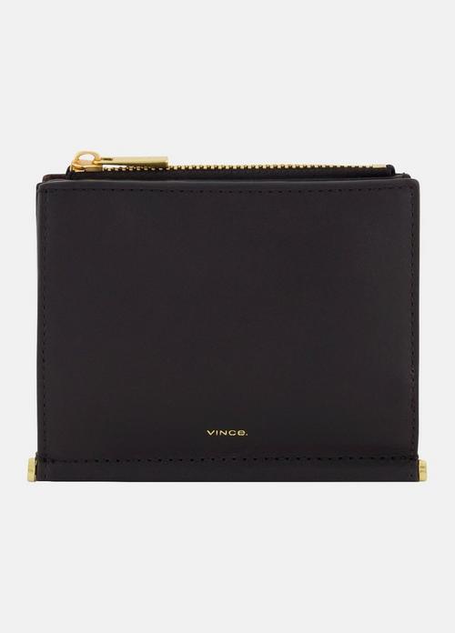 Toggle Bar Leather Bifold Wallet