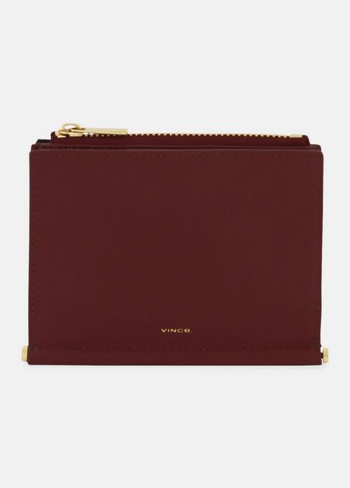 Toggle Bar Leather Bifold Wallet