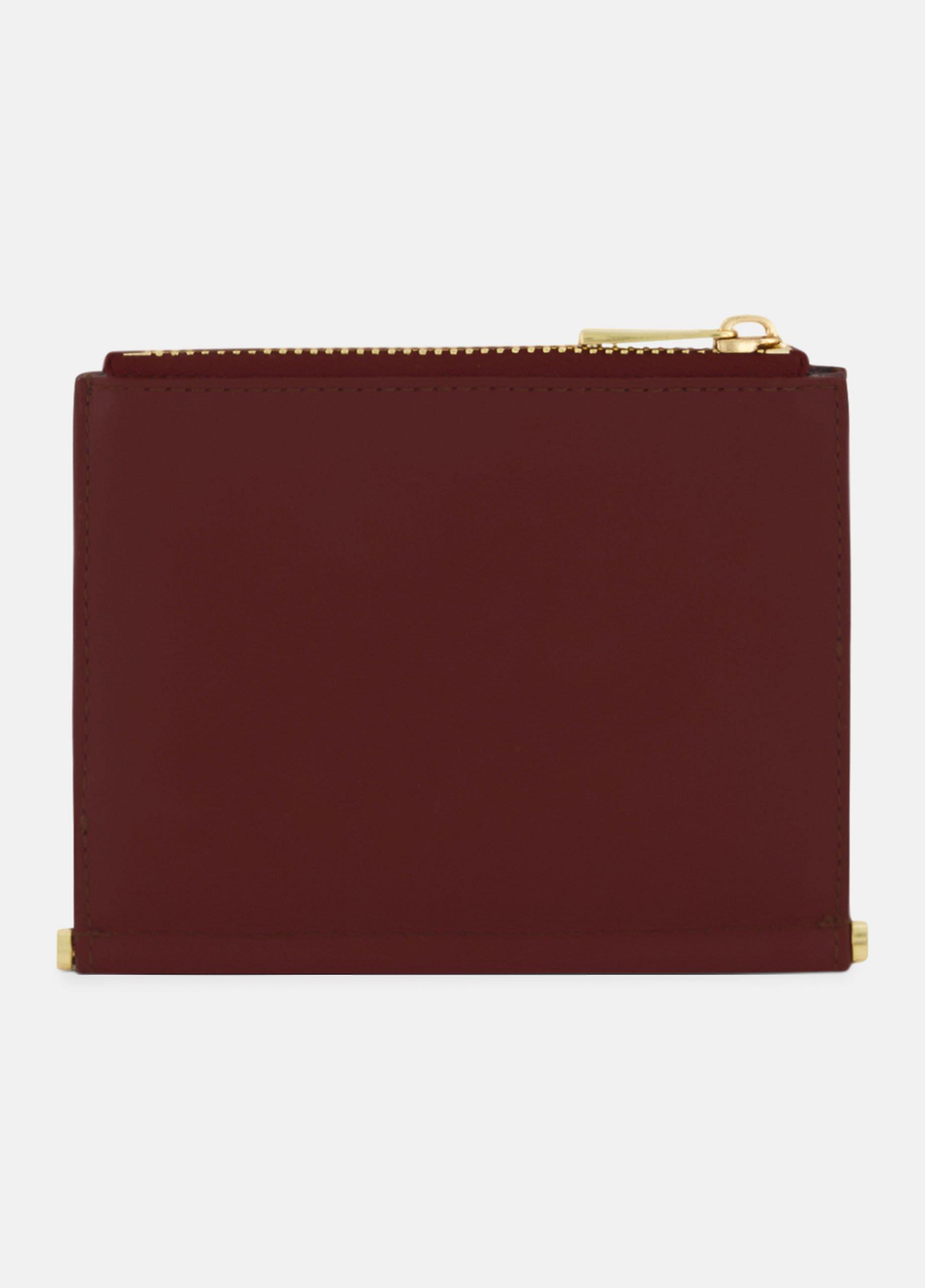 Toggle Bar Leather Bifold Wallet image number 3