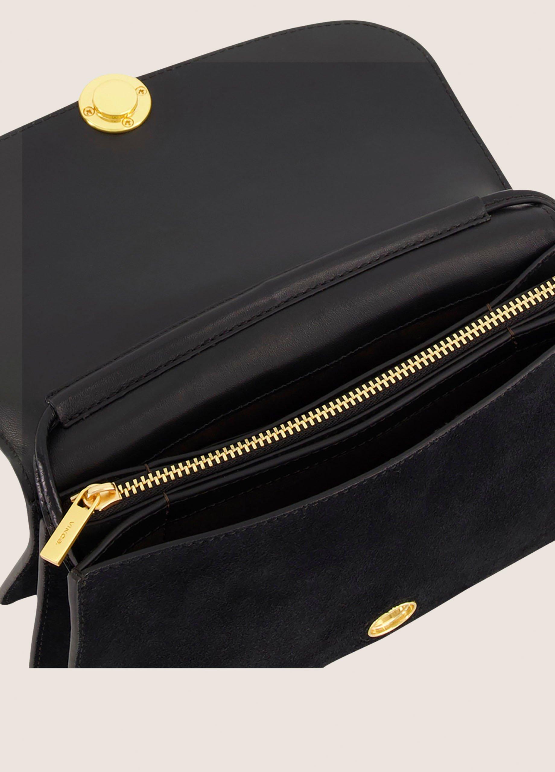 Flora Leather & Suede Triple-Gusset Wallet Clutch image number 1