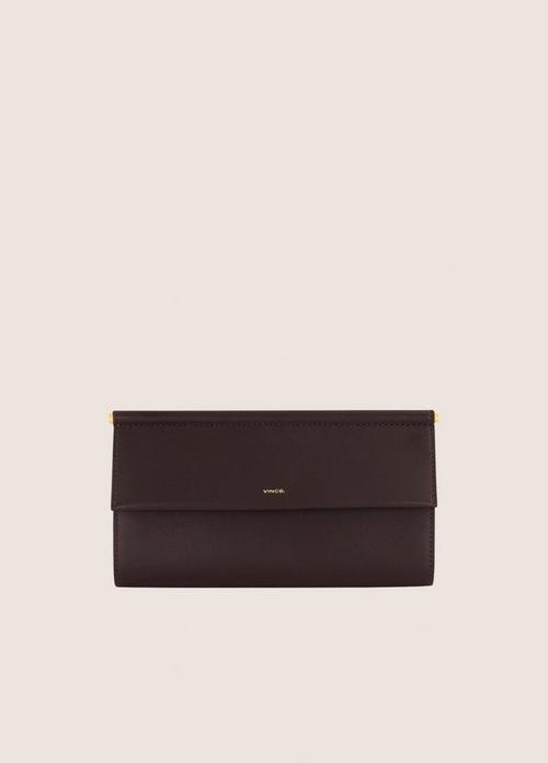 Isolde Bar Nappa Leather Wallet Clutch
