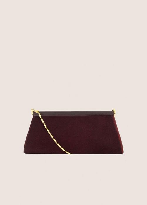 Double Bar Calf Hair Pouch