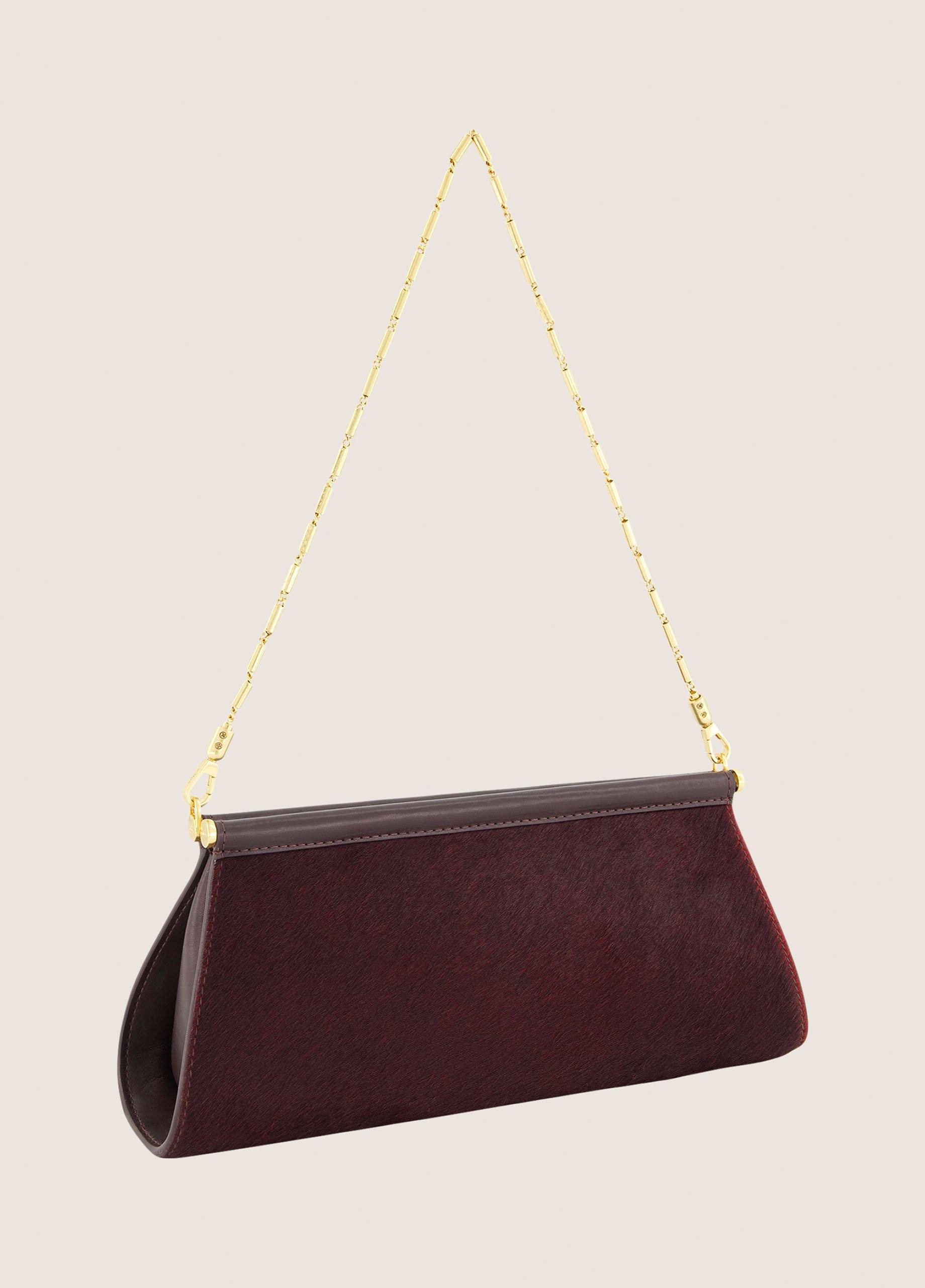 Double Bar Calf Hair Pouch image number 3