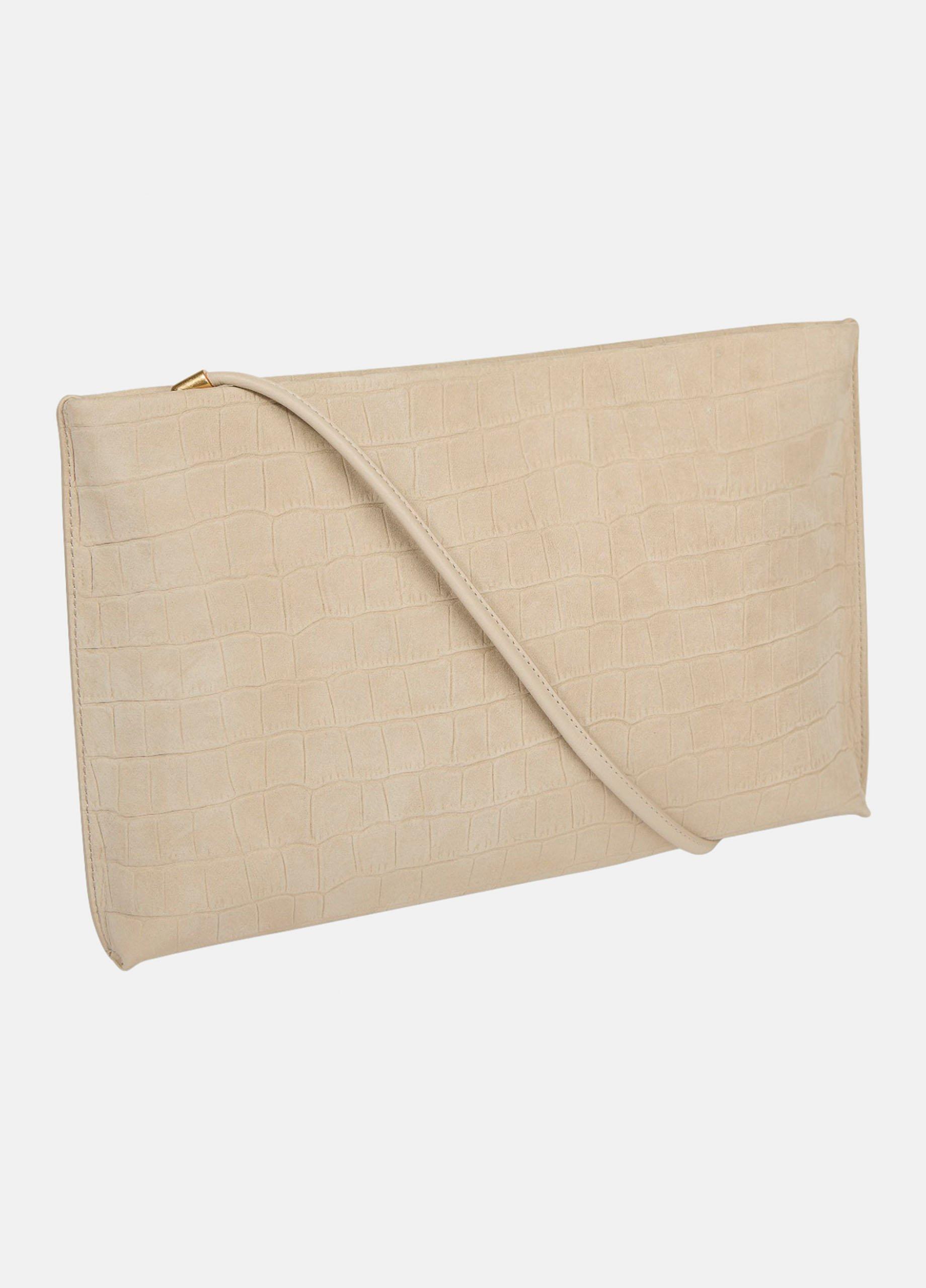 Athene Croc-Embossed Nubuck Leather Crossbody Pouch image number 1