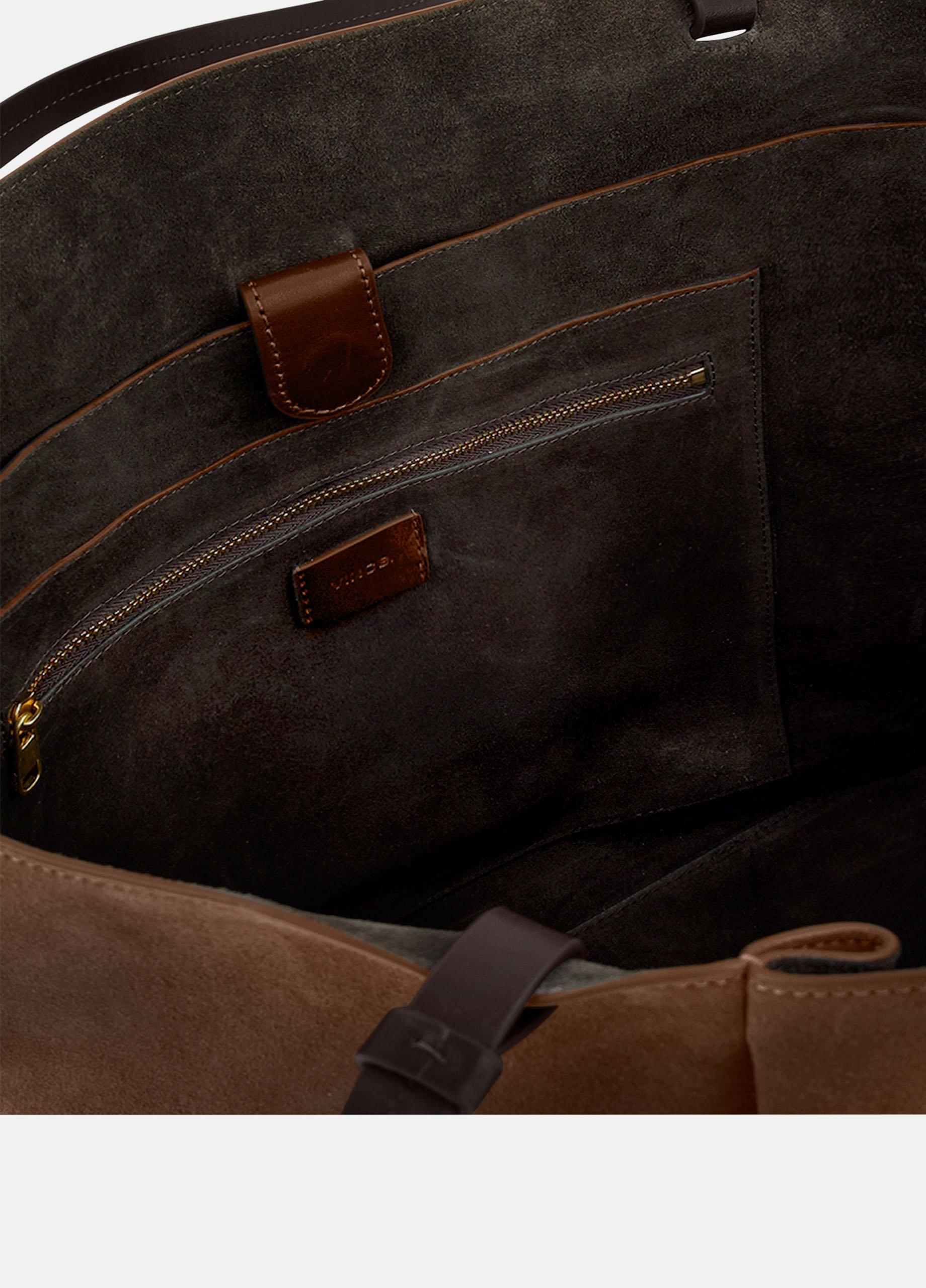 Ava Suede Tote image number 2