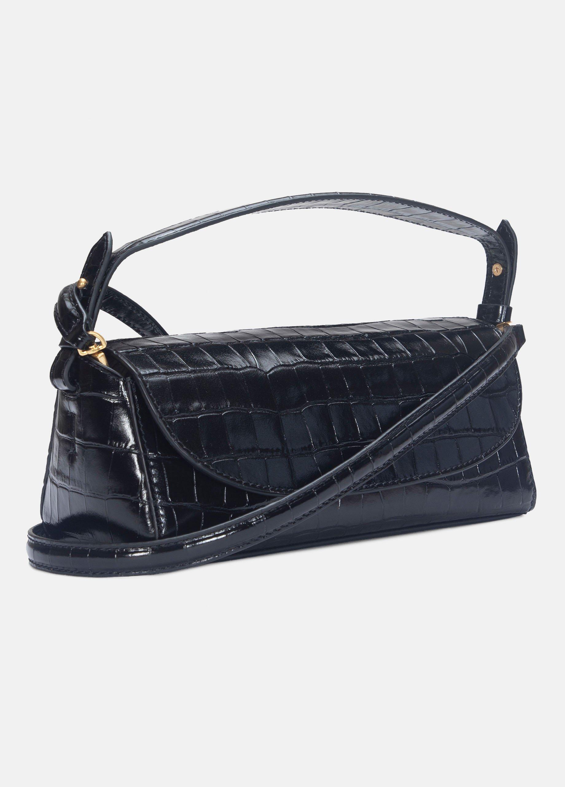 Sabrina Croc-Embossed Leather Mini Top-Handle Bag image number 3
