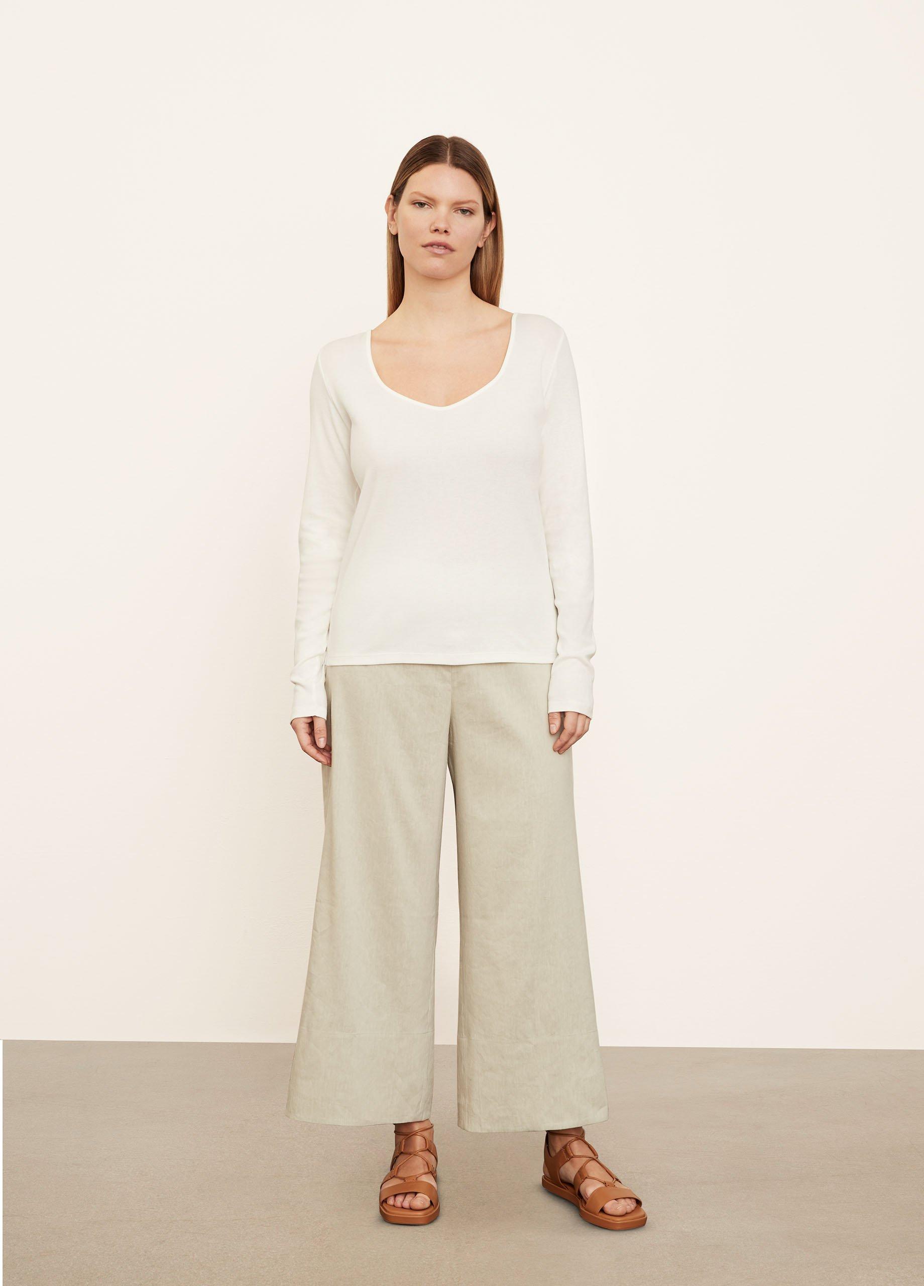 Sweetheart-Neck Long Sleeve T-Shirt image number 0