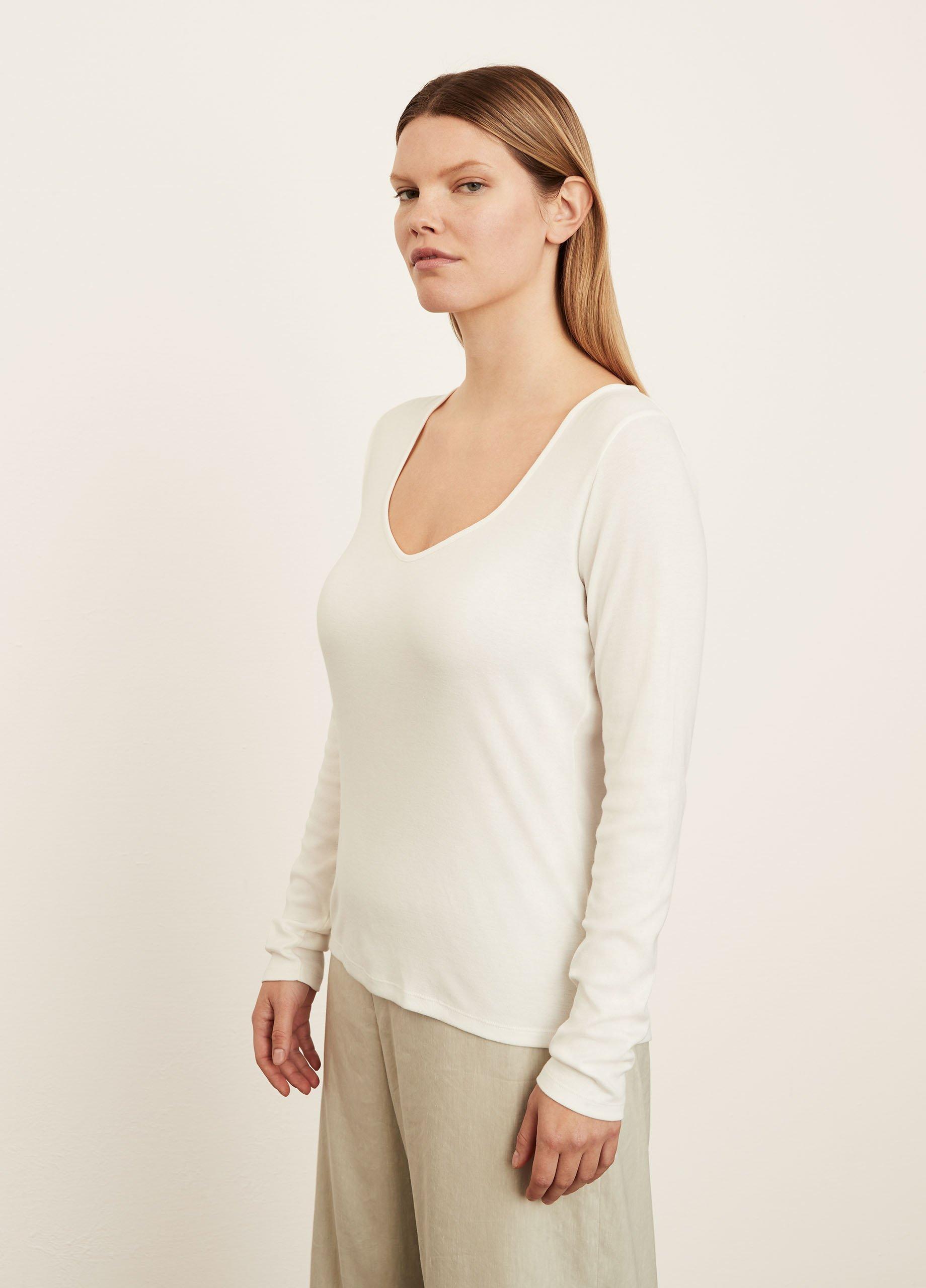 Sweetheart-Neck Long Sleeve T-Shirt image number 2
