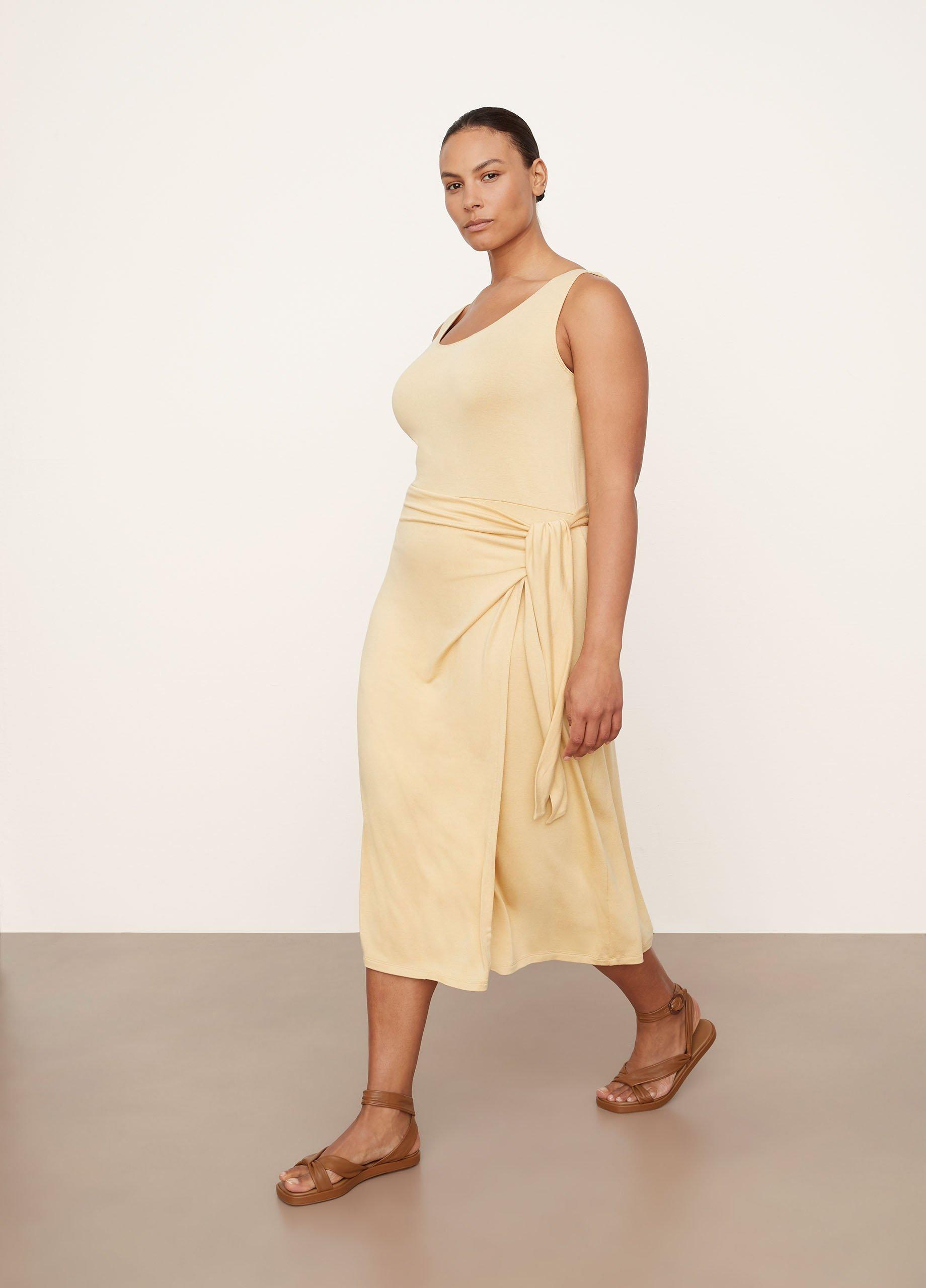 Scoop Neck Camisole Wrap Dress image number 2