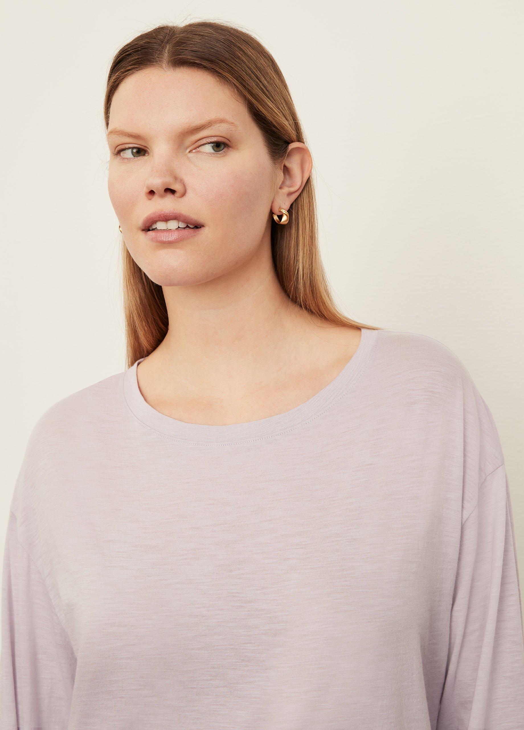 Boxy Long Sleeve Crew Neck T-Shirt image number 1