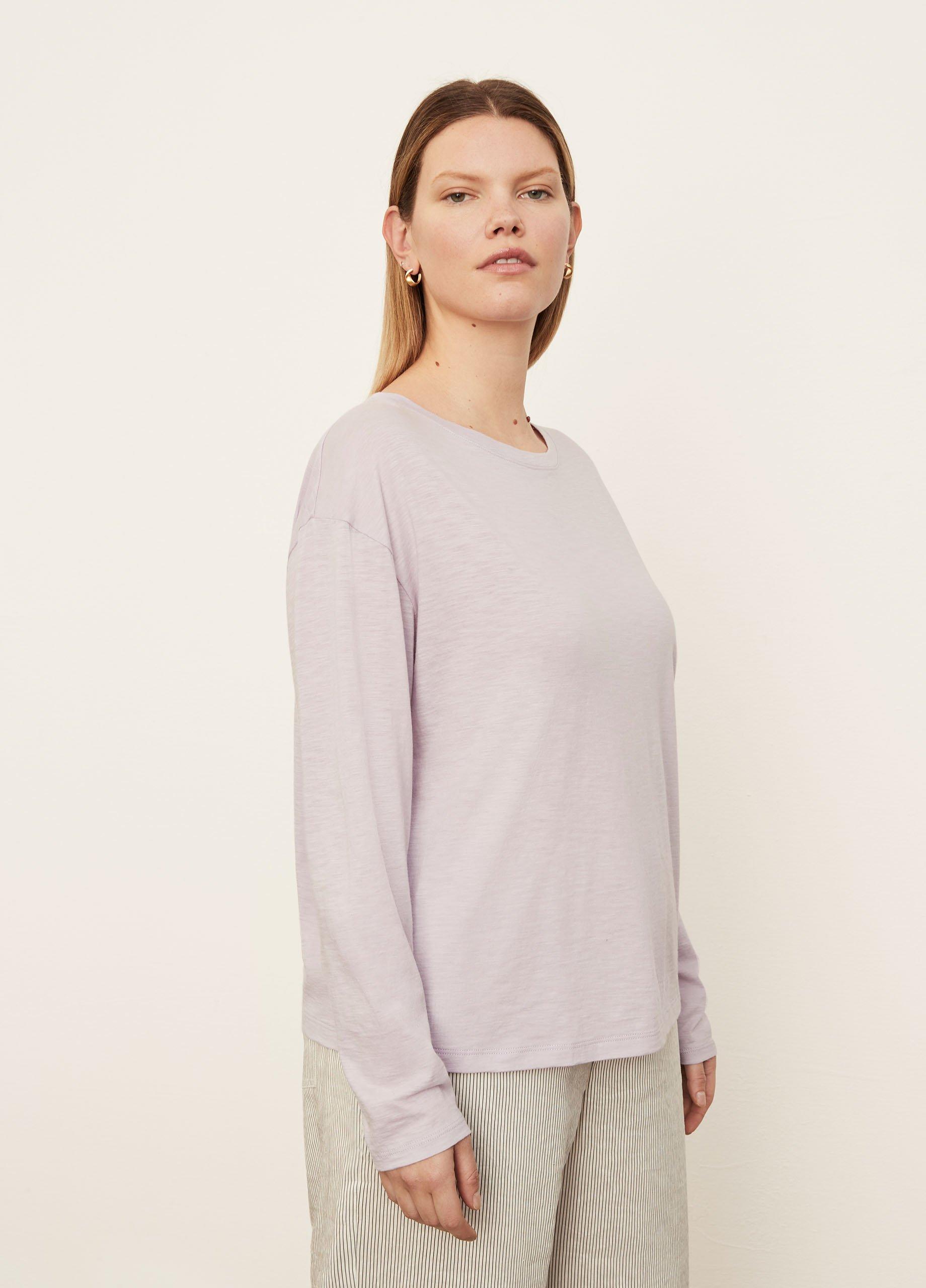 Boxy Long Sleeve Crew Neck T-Shirt image number 2