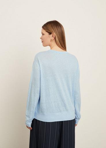 Linen Long Sleeve Pullover Shirt image number 3