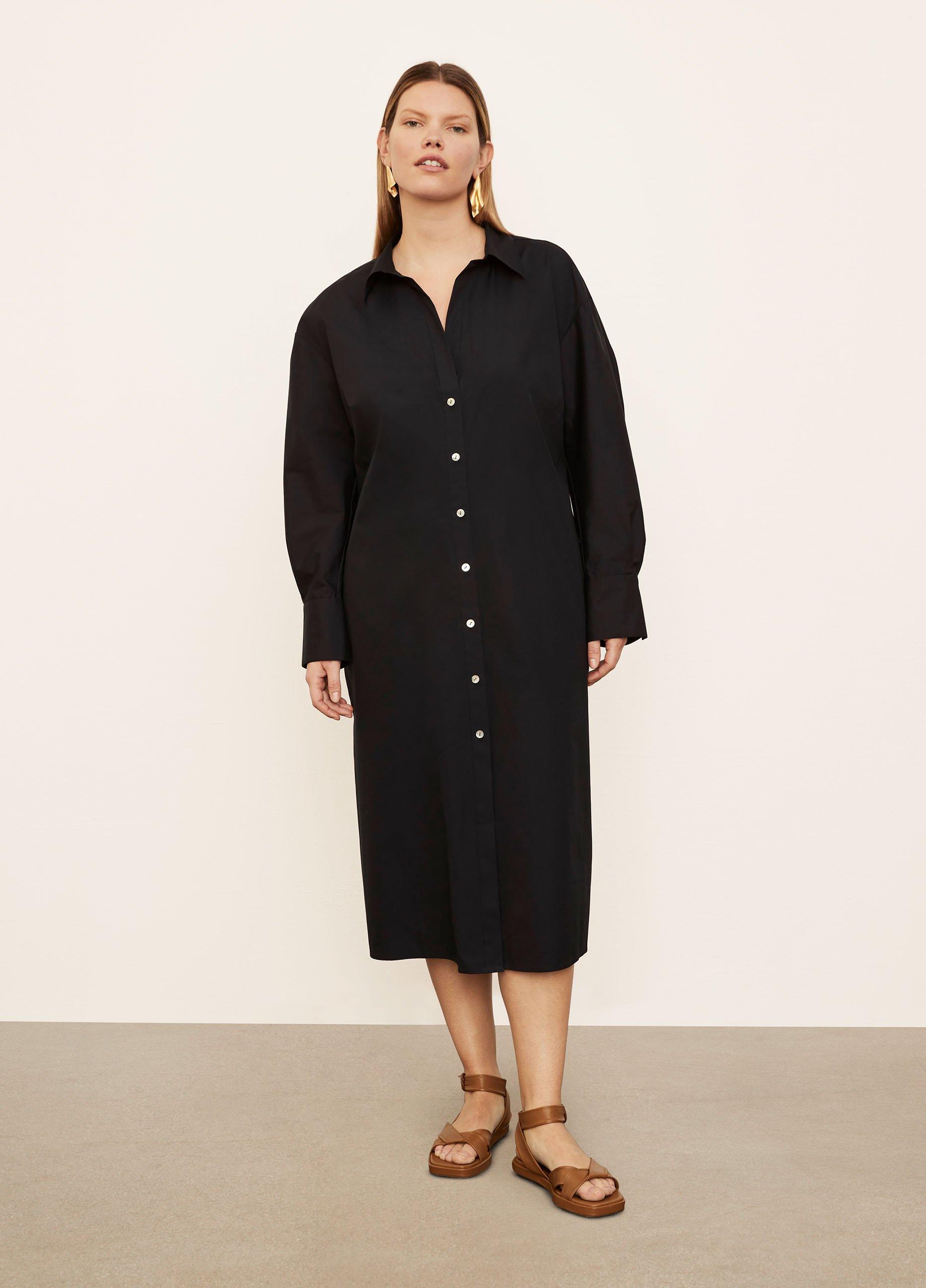 Vince rolled shop sleeve shirt dress