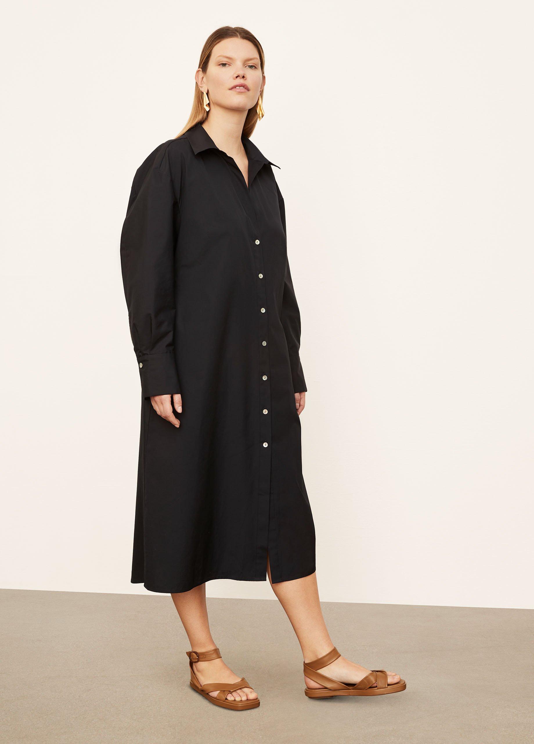 Vince rolled shop sleeve shirt dress