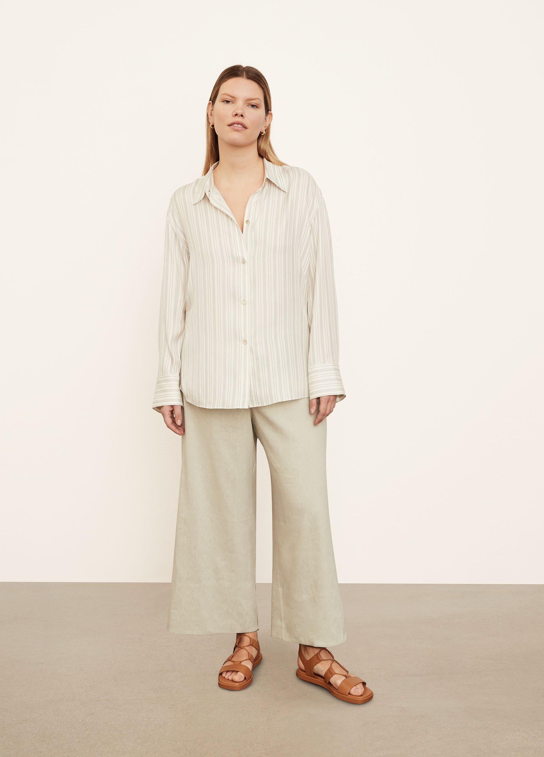 Stripe Sculpted Long Sleeve Shirt image number 0