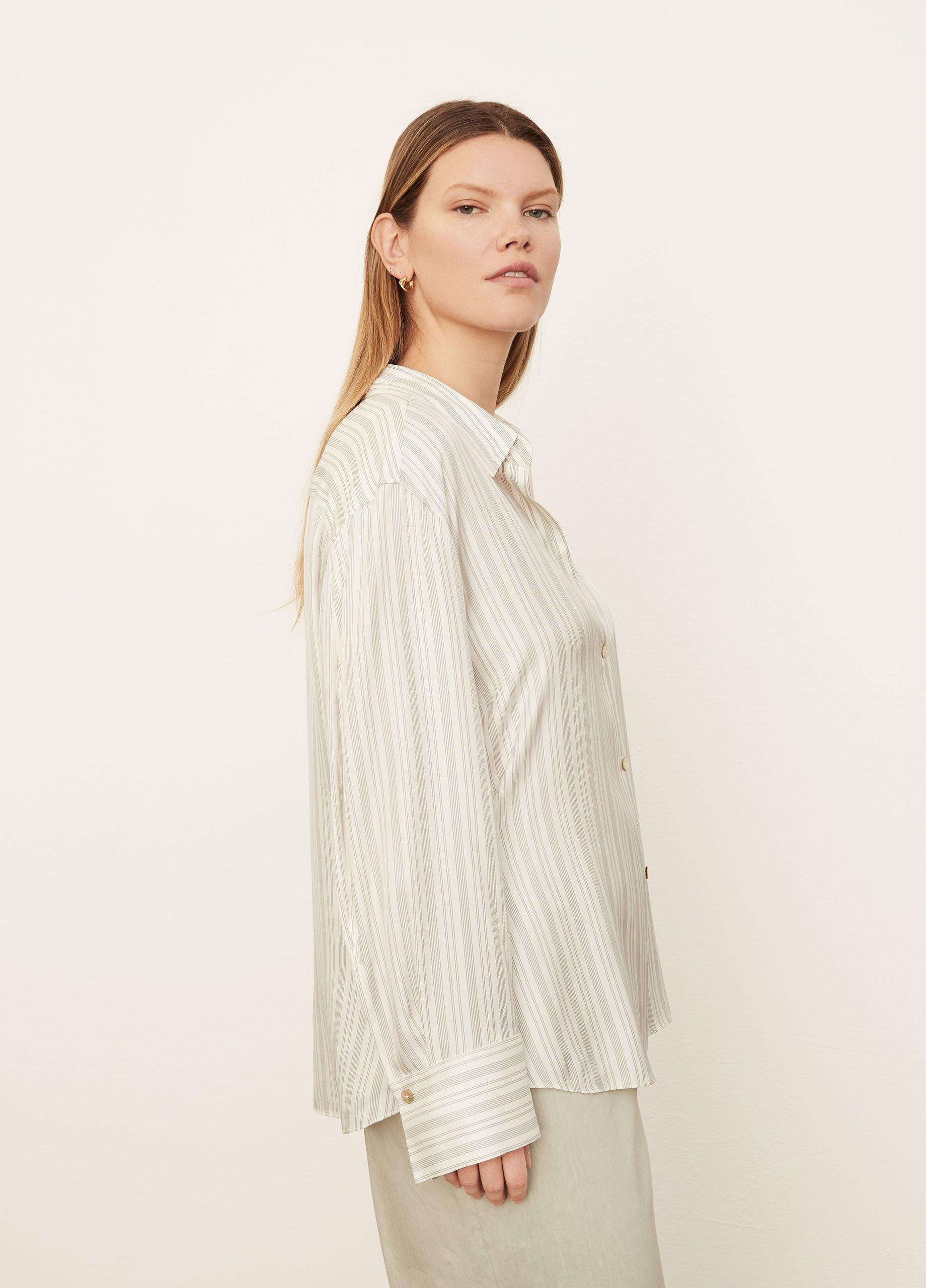 Stripe Sculpted Long Sleeve Shirt image number 2