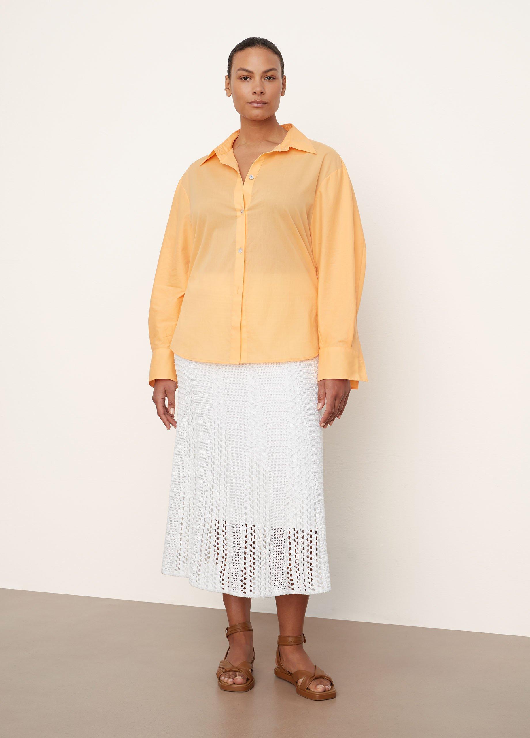 Sculpted Long Sleeve Voile Shirt image number 0