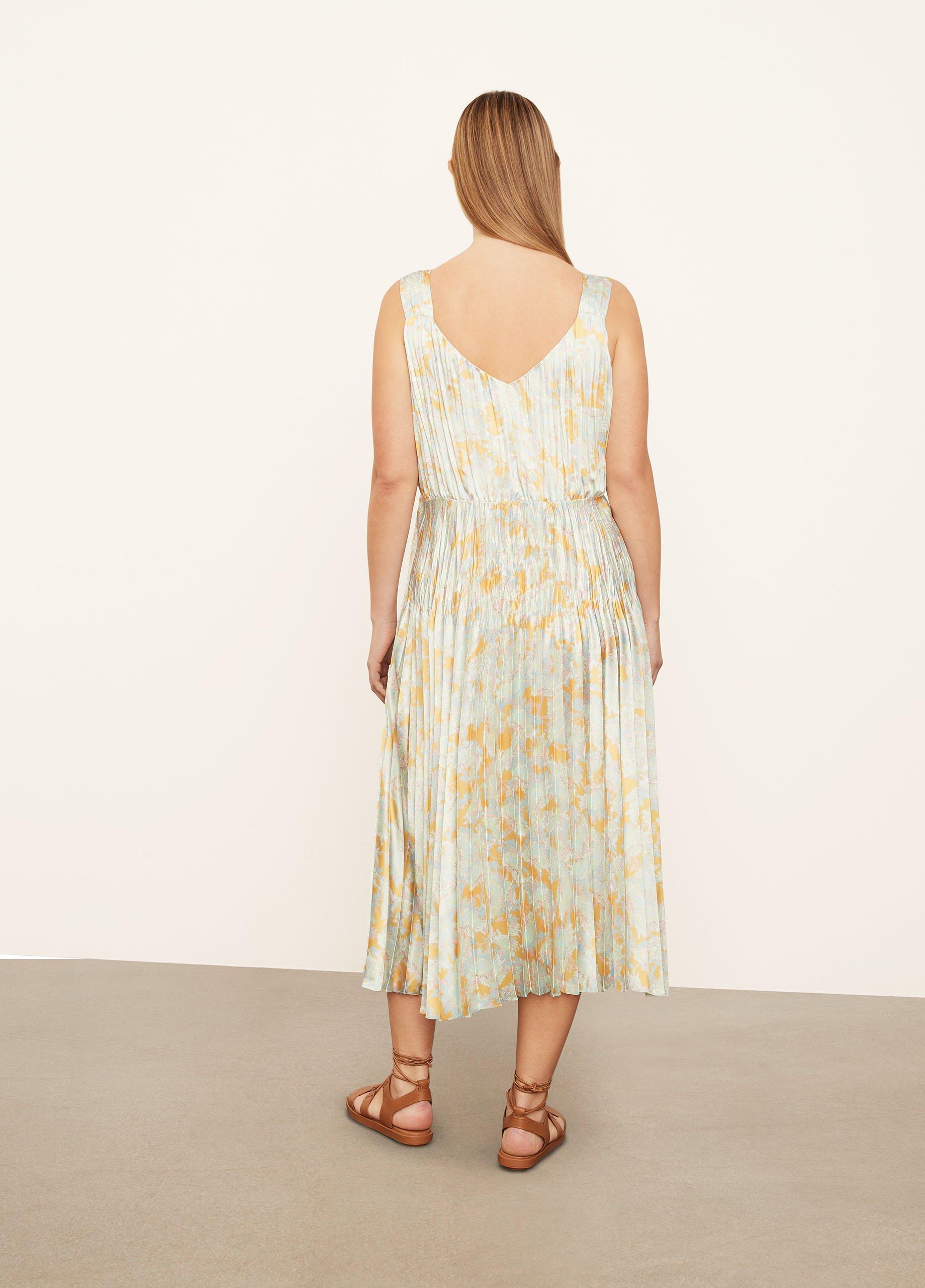 Lotus V-Neck Pleated Slip Dress image number 3