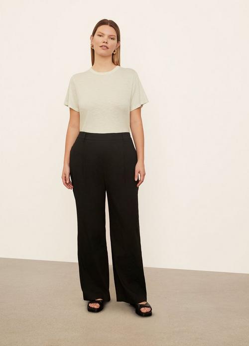 Pleat-Front Pull-On Pant
