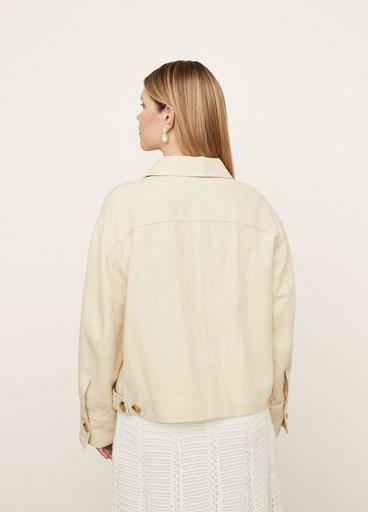 Cropped Twill Jacket image number 3
