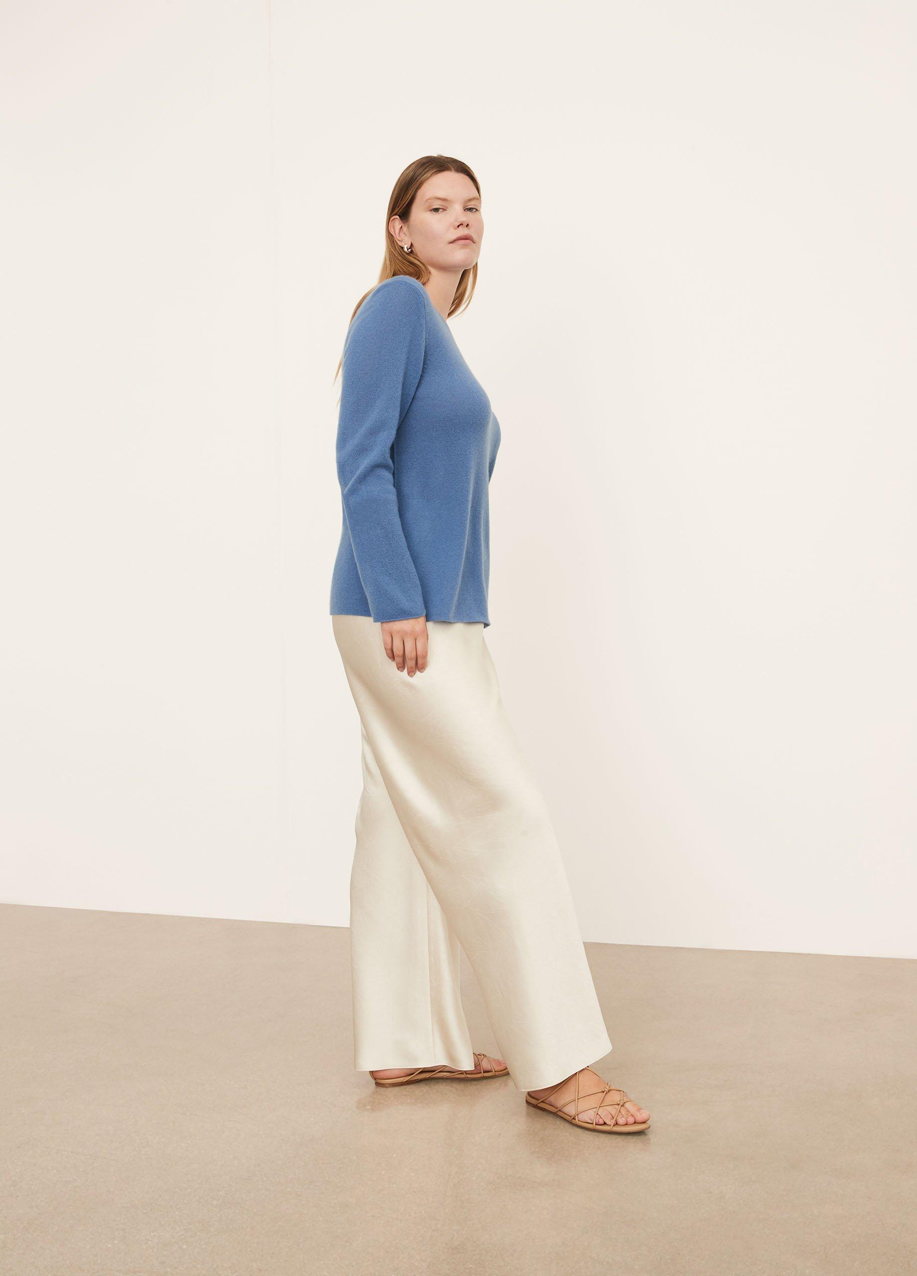 Cashmere Trimless Pullover Sweater image number 2