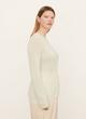 Cashmere Trimless Pullover Sweater image number 2