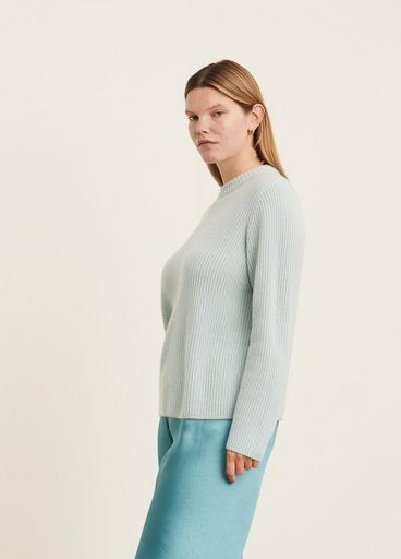 Cashmere Shaker Rib Pullover image number 2