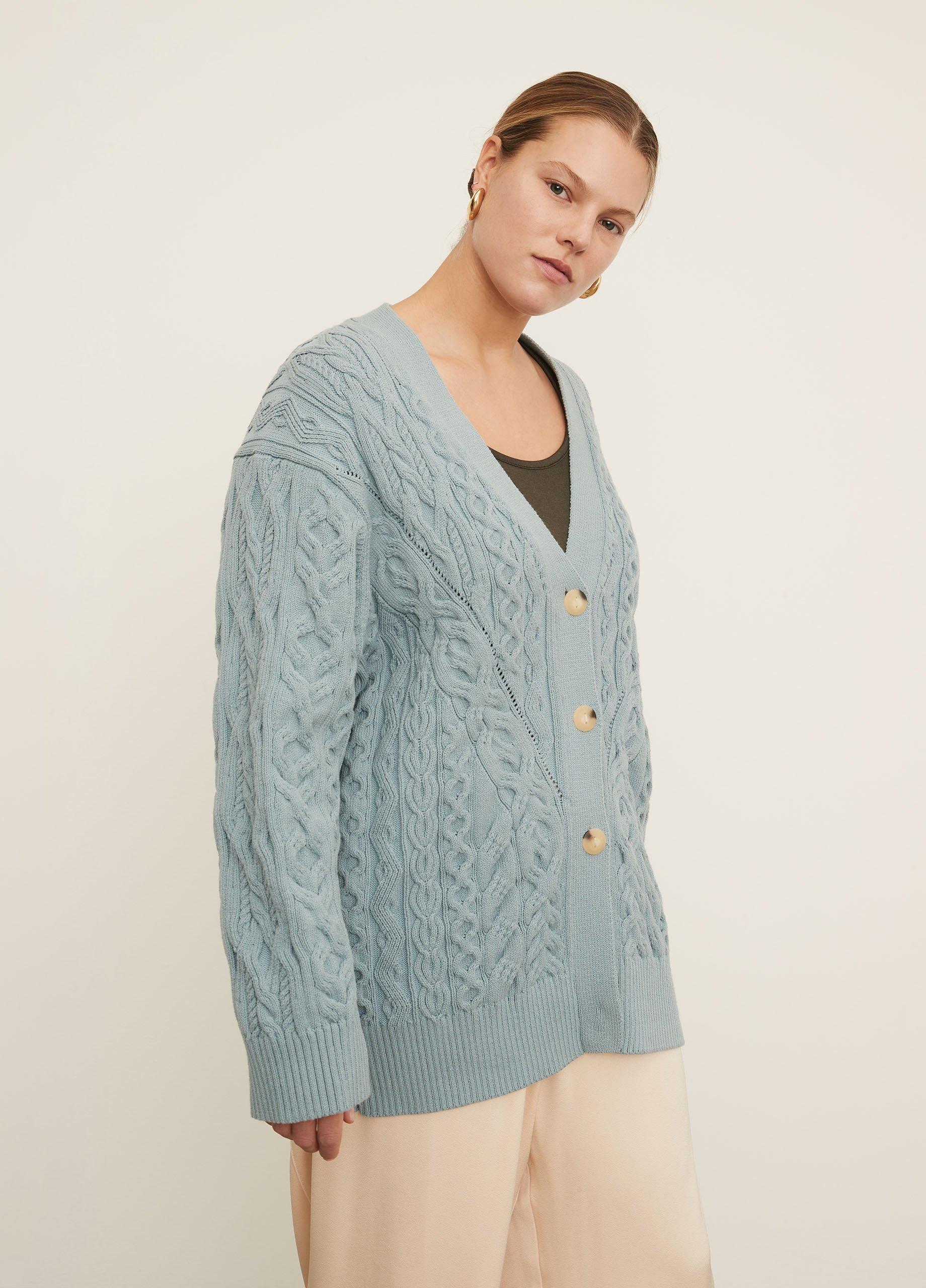 Aran Cable Cardigan image number 2