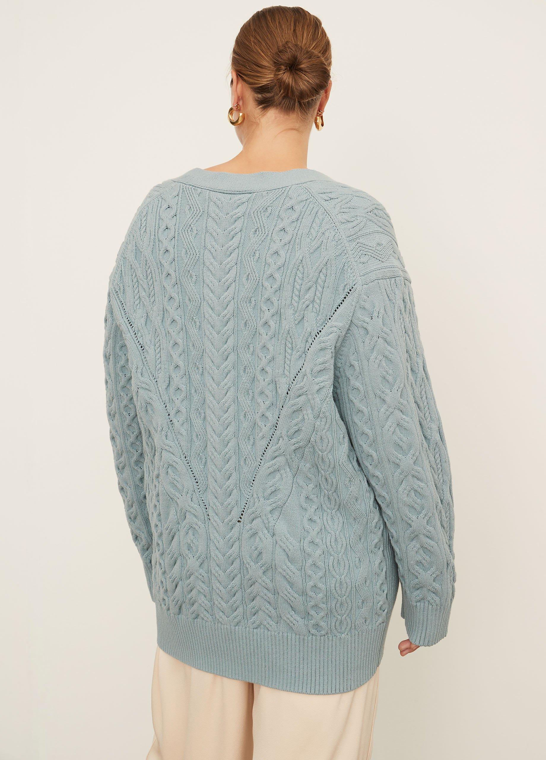 Aran Cable Cardigan image number 3