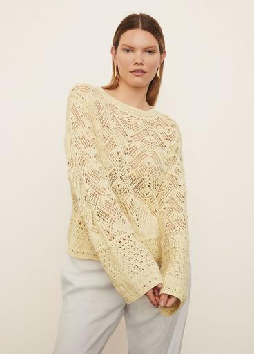 Lace Patchwork Pullover Sweater image number 1