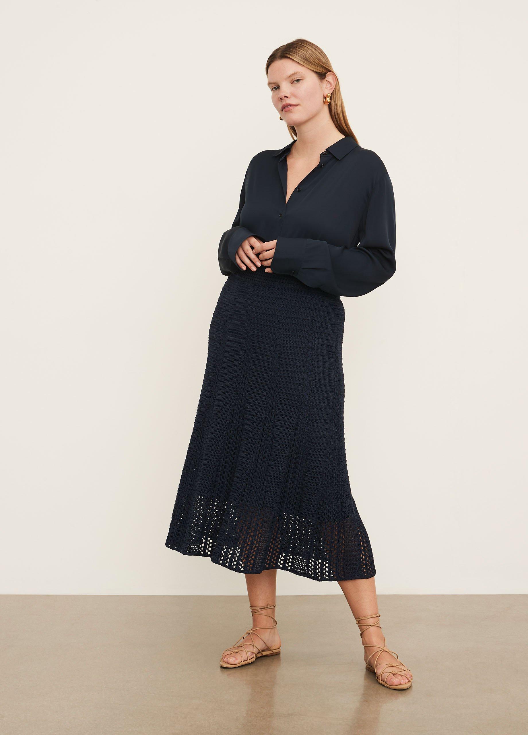 Vince crochet skirt top