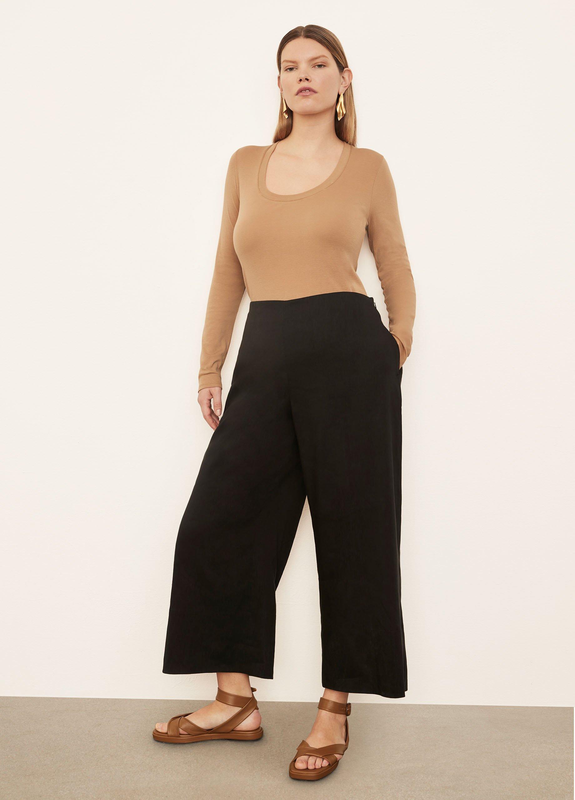 Wide Leg Cropped Pants Style 242026